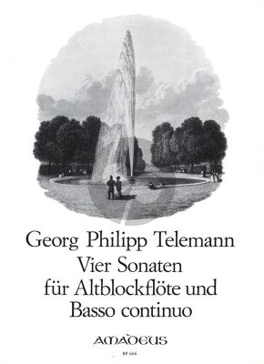 Telemann 4 Sonaten TWV 41:C2,F2,f1,B3 aus der Getreue Musikmeister Altblockflote und Bc (Continuo Wilfried Michel)