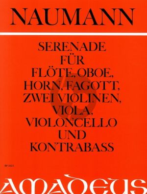 Naumann Serenade Op.10 Flöte-Oboe-Horn-Fagott-2 Violinen-Viola-Violoncello und Kontrabass (Stimmen) (Bernhard Pauler)