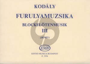 Kodaly Recorder Music Vol.3 (3 / 4 Recorders)