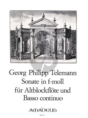Telemann Sonate f-moll TWV 41:f1 Altblockflote und Bc (Getreue Musikmeister) (Continuo Winfried Michel)