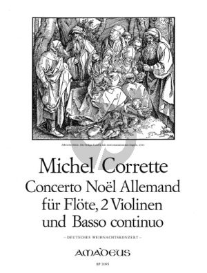 Corrette Concerto Noël Allemand Flute [Ob./Vi.]- 2 Vi.-Bc (Score/Parts) (edited by Bernhard Pauler and Willy Hess)