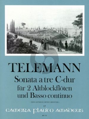 Telemann Triosonate C-dur TWV 42:C1 (Xantippen-Sonate aus "Der getreue Music=Meister" (1728) 2 Altblockflöten-Bc (Bernhard Pauler) (cont. Willy Hess)