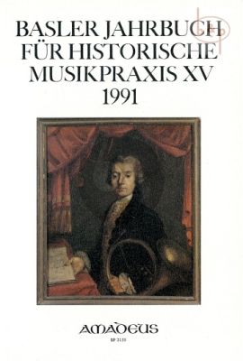 Jahrbuch fur Historische Musikpraxis Vol.15: 1991