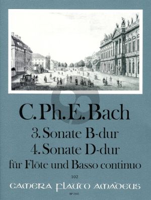 Bach Sonate No.3 B-dur (WQ 125) - Sonate No.4 D-dur (WQ126) Flöte-Bc (Manfredo Zimmermann)
