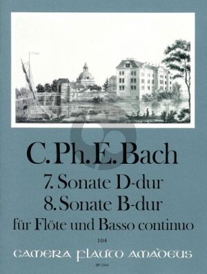 Bach Sonate No.7 D-dur WQ 129 - Sonate No.8 B-dur WQ 130 Flöte-Bc (Manfredo Zimmermann)