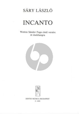 Sary Incanto for SSATB (Poems by S. Weores)