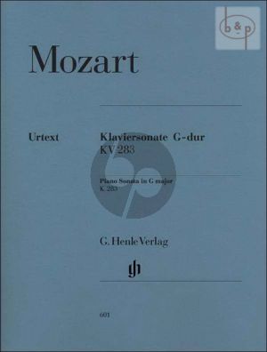 Sonate G-dur KV 283[189h] (edited by Ernst Herttrich)