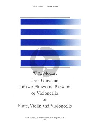 Mozart Don Giovanni 2 Flutes[Ob./Fl.]-[Fl./Vi.]-Vc./Bsn) (Parts) (edited by Frans Vester)