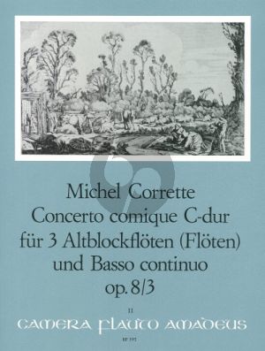 Corrette Concerto Comique C-dur Op.8 / 3 3 Altbl-BC (Part./St.)