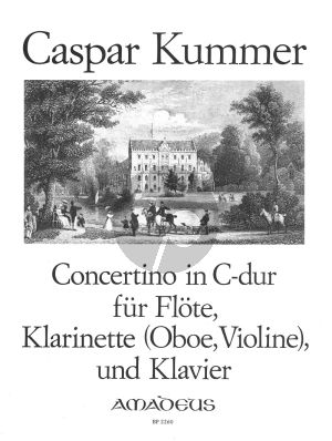 Kummer Concertino C-dur Op.101 Flöte, Klarinette (Oboe, Violine) und Klavier (Part./Stimmen) (Bernhard Pauler)