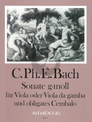 Bach Sonata g-minor Wq 88 Viola (or Viola da Gamba) with Obl.Cembalo) (edited by Bernhard Pauler (Cont. by Willy Hess)