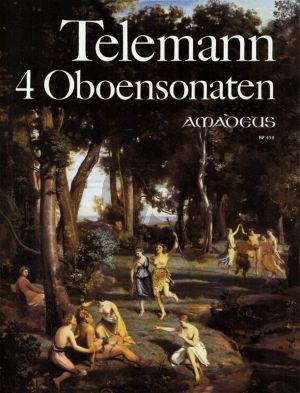 Telemann 4 Sonaten TWV 41:36 -g6 -a3 -B6 - a-moll / B-dur / e-moll / g-moll furOboe und Bc (Herausgegeben und Continuo von Winfried Michel)