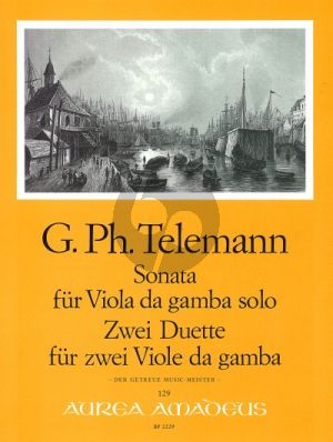 Telemann Sonata & 2 Duette TWV 40:1,107,111 (der Getreue Music-Meister) Viola da Gamba (Harry Joelson)