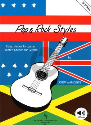 Wanders Pop & Rock Styles for Guitar (Bk-Online Audio) (Easy Pieces) (Grade 1 - 2)