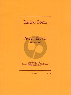 Bozza Pieces Breves Basson seul