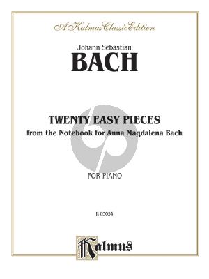 Bach 20 Easy Pieces (from the Notebook for Anna Magdalena Bach)