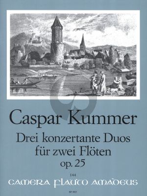 Kummer 3 konzertante Duos Op.25 fur 2 Floten Stimmen (Bernhard Pauler)