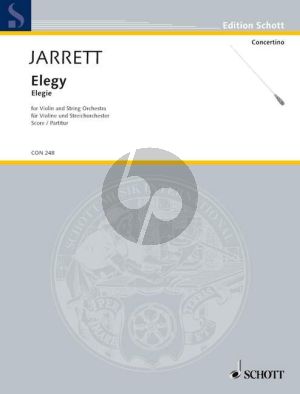 Jarrett Elegy (Violine-Streichorchester) (Partitur)
