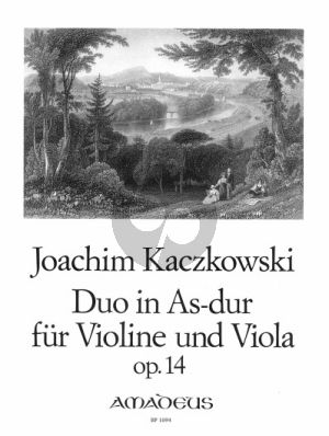 Kaczkowski Duo As-dur Op.14 Violine und Viola (Stimmen) (Bernhard Pauler)
