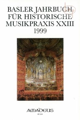 Jahrbuch fur Historische Musikpraxis Vol.23: 1999