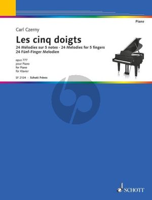 Czerny Les Cinq Doigts (24 Melodies for 5 fingers) Op.777 piano