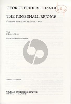 The King Shall Rejoice (Coronation Anthem for King George II (SATB[SAATBB]-Piano)