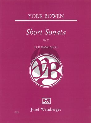 Bowen Short Sonata Op. 35 Piano solo