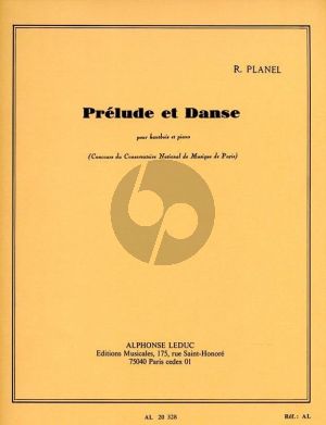 Planel Prelude et Danse Hautbois et Piano