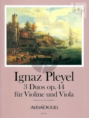 Pleyel 3 Duos Op.44 Violine und Viola (Part./Stimmen) (Bernhard Pauler)