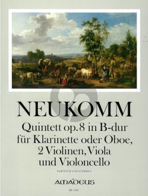 Neukomm Quintett B-dur Op. 8 Klar. [Bb] [Oboe])-2 Vi.-Va.-Vc. (Partitur/Stimmen) (Kurt Meier)