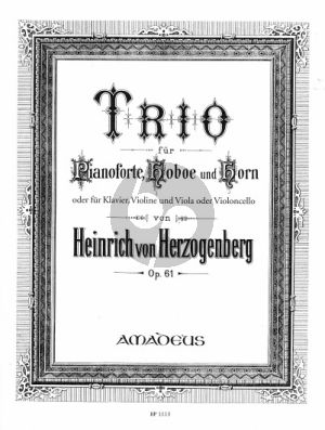 Trio D-dur Op.61 Oboe-Horn-Klavier oder