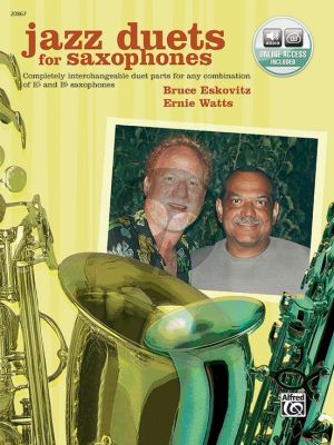 Eskovits Watts Jazz Duets for SaxophonesCompletely Interchangeable Duet Parts Eb & Bb Saxophones Book with Audio Online