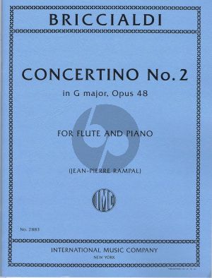 Briccialdi Concertino No.2 Op.48 Flute-Piano (edited by J.P.Rampal)