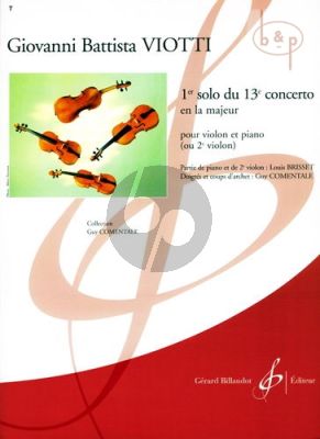 1e Solo du 13e Concerto La Majeur (Comentale)