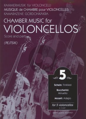 Chamber Music for Violoncellos Vol.5 (5 Vc) (Score/Parts) (Arpad Pejtsik)