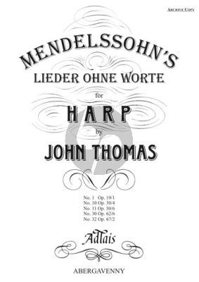 Mendelssohn Songs without Words Vol. 1 Harp (arr. John Thomas)
