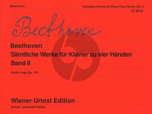 Beethoven Samtliche Werke Vol.2 Werke Klavier 4 Hande Vol.2 (Edited by Karl Heinz Füssl and Fingering by Hans Kann) (Wiener-Urtext)