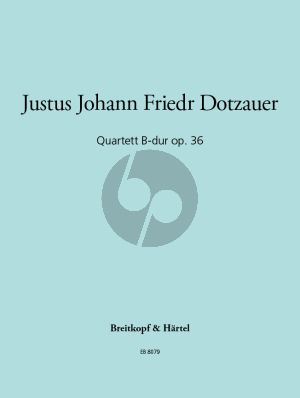 Dotzauer Quartett B-dur Opus 36 (Fagott-Vi.-Va.-Vc.) (Stimmen)