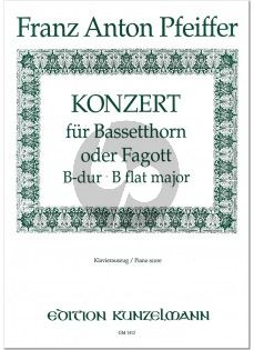 Pfeiffer Konzert B-Dur Bassetthorn oder Fagott (KA.)