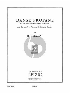 Tomasi Danse Profane No. 2 Cor et Piano