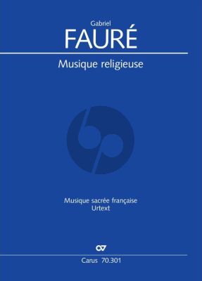Faure Musique Religieuse Chor, Ensemble oder Solisten mit Instrumenten (Partitur) (Jean-Michel Nectoux)