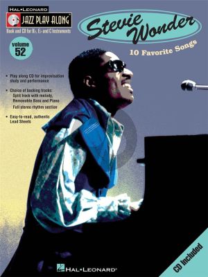 Stevie Wonder (Jazz Play-Along Series Vol.52)