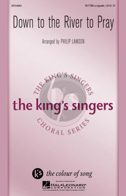 Traditional Down to the River to Pray SATTBB a Cappella (King's Singer) (arr. Philip Lawson)