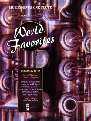 World Favorites - 41 Easy Selections from Around the World Flute (Bk-Cd) (Beginning Level) (Music Minus One Flute)