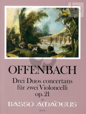 Offenbach 3 Duos Concertants Op.21 2 Violoncellos