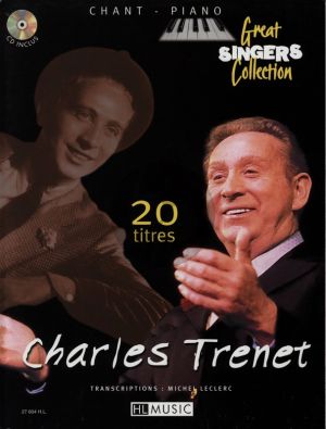 Trenet 20 Songs for Voice and Piano Book with Cd