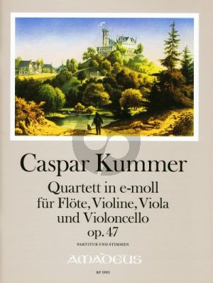 Kummer Quartett Op.47 e-Moll Fl.-Vi.-Va.-Vc. (Partitur/Stimmen) (Yvonne Morgan)