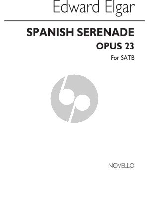 Elgar Spanish Serenade Op.23 (SATB-Piano) Nabestellen