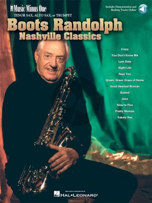 Boots Randolph Nashville Classics Tenor Saxophone (Book with Audio online) (MMO)