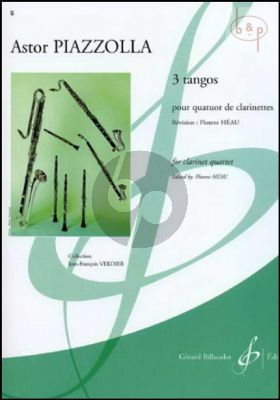 3 Tangos (4 Clar.[Eb/Bb-Bb-Bb[Bassethorn]- Bass Clar.])